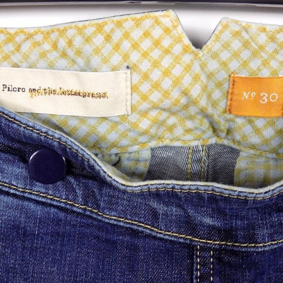 Pilcro and The Letterpress Sailor Slim Jeans Size 30 Blue - Picture 6 of 7